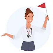 ტურისტული ჯგუფი აუდიოგიდის სისტემით ექსკურსიაზე
